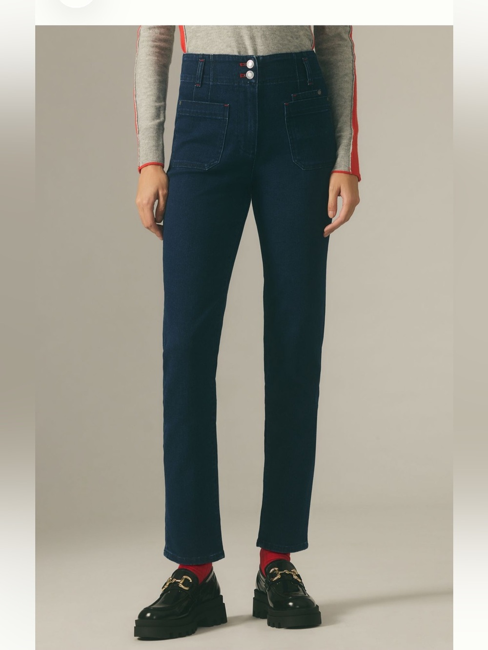 Anthropologie Maeve Junie High-Rise Slim-Leg Jeans 25P